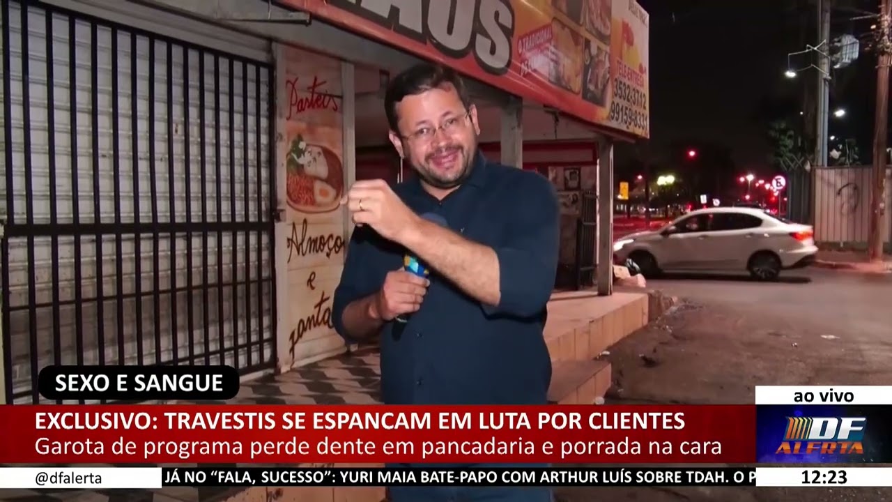 DF ALERTA - Exclusivo: travestis se espancam em luta por clientes