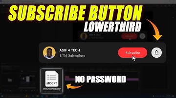 FREE Subscribe Button Animation for Premiere Pro! ||subscribe button template premiere pro