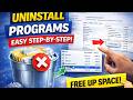 How to uninstall programs in your computer quickly and safely!