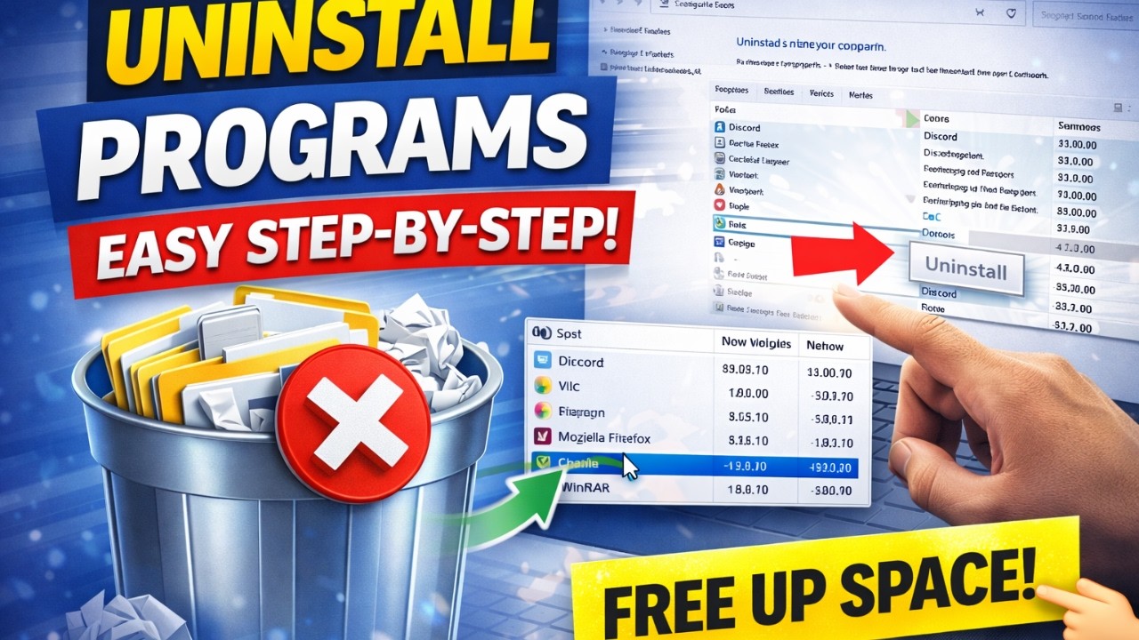 How to uninstall programs in your computer quickly and safely! - YouTube