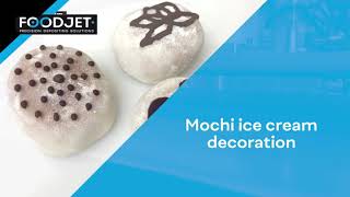 Decorate Your Mochi Ice Cream With Chocolate | FoodJet Chocolate Depositor