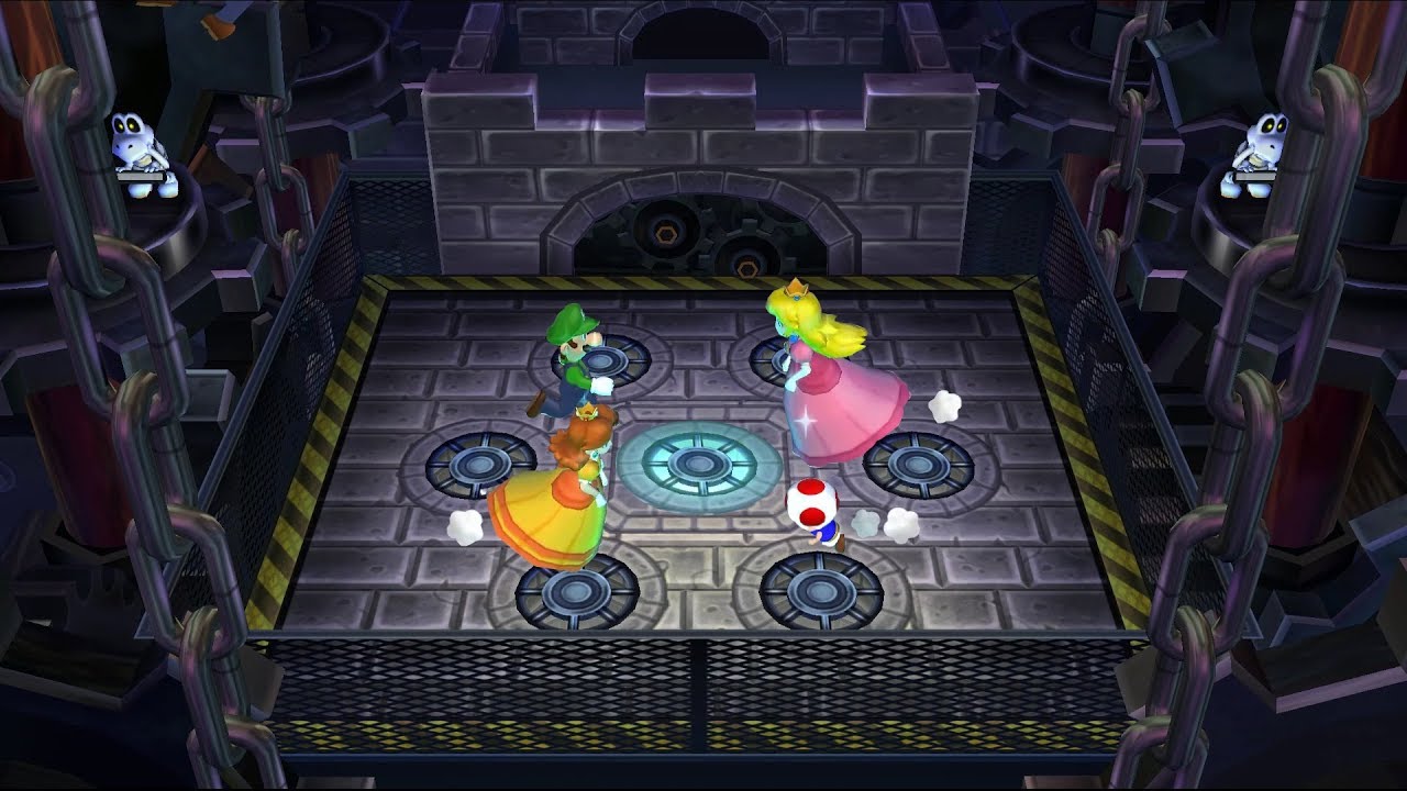 Mario Party 9 Garden Battle - Daisy vs Peach vs Luigi vs Toad | Mario Gaming #16