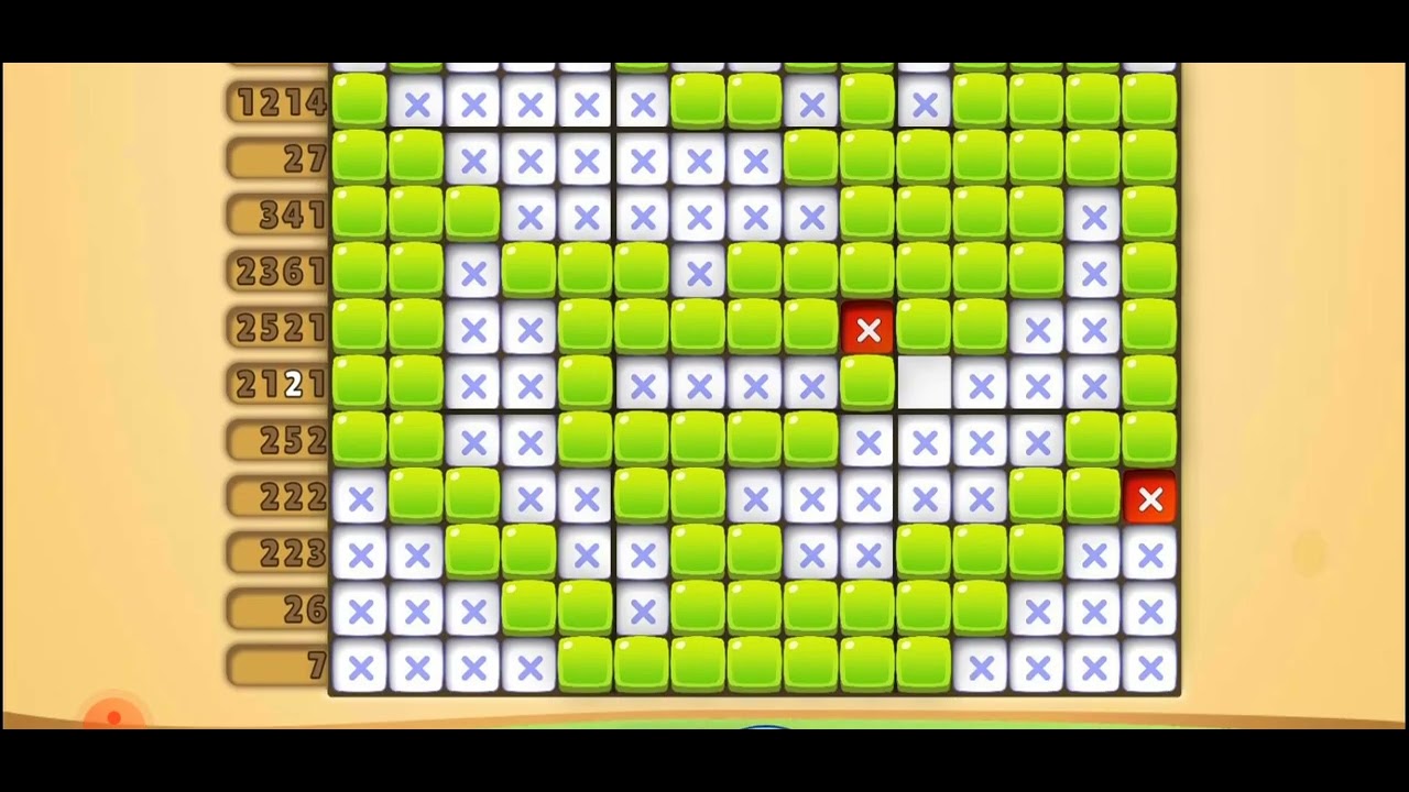 Nono Crossing Level 490 Picture Nonogram - YouTube