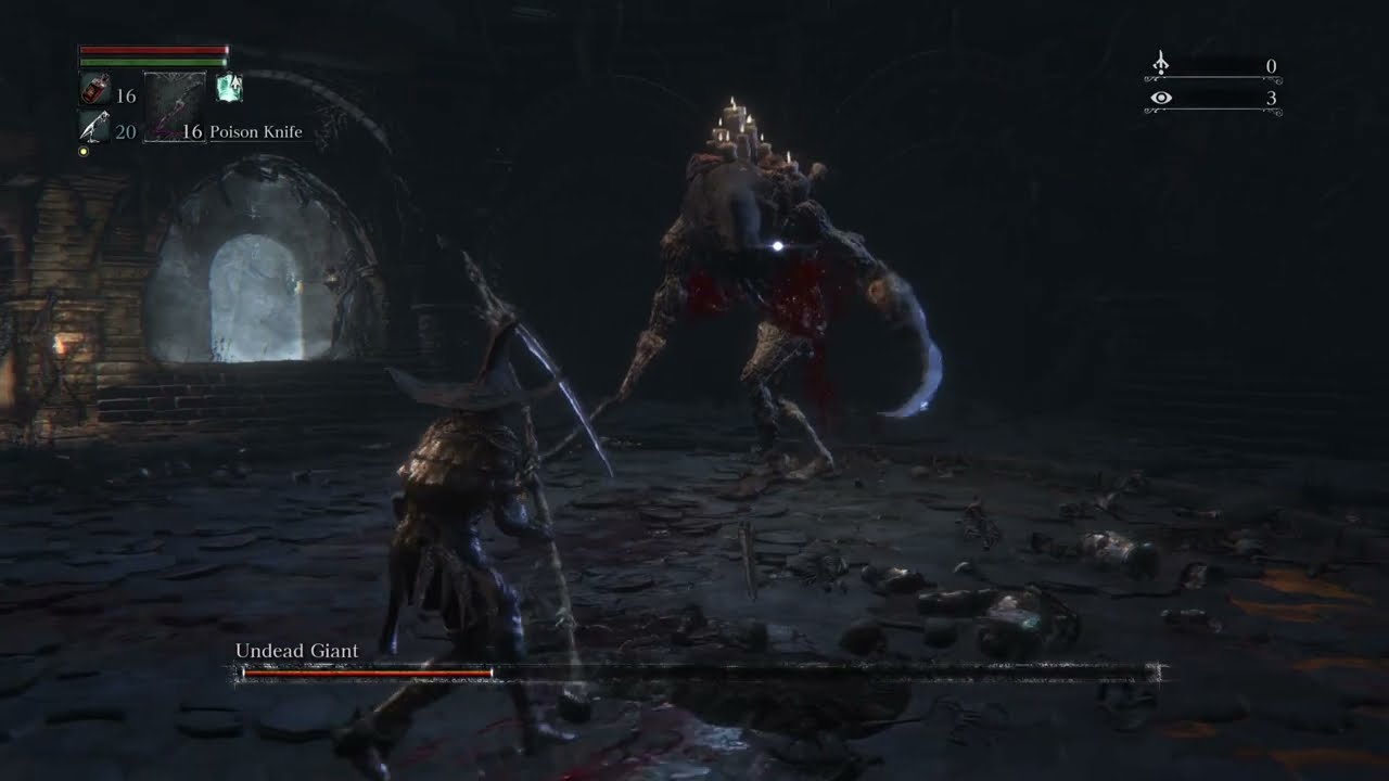 Bloodborne - Undead Giant toppled [No Damage]