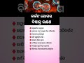 କିଛି ଜାଣିବା କଥା || odia general knowledge #odia #odiagktoday #gkodisha