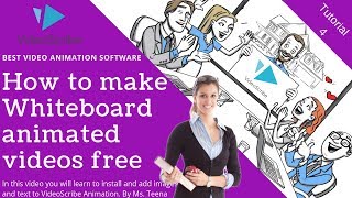 How to make Whiteboard animated videos free using Videoscribe Software Tutorial 4 screenshot 2