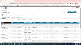 Timekeeping - Directly editing a timesheet