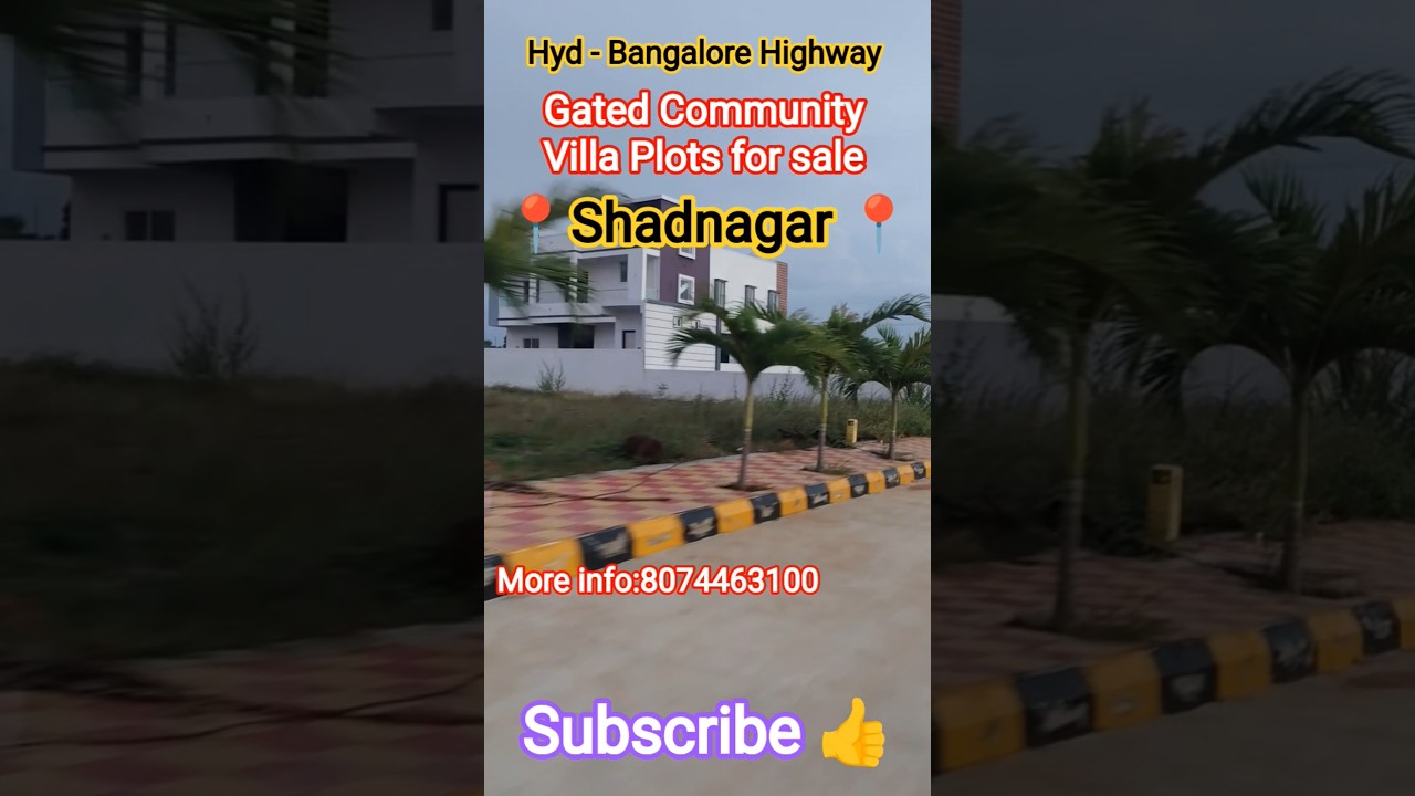 Low Budget Villa Plots for sale | Hyderabad | Shadnagar | Villa Plots | Highway Facing