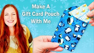How to make a pouch for a gift card (with free pdf pattern download)