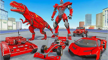 Robot Gameplay Video | Tank Robot Car Game 2021 – Robot Dinosaur Games #1 |  Android Gameplay FHD