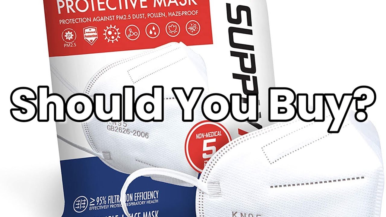 Review SupplyAID RRS-KN95-5PK KN95 Face Mask for Protection Against PM2.5 Dust, Pollen, Haze-Proof