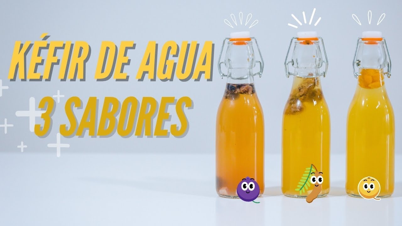 KEFIR DE AGUA de SABORES I 3 Recetas Deliciosas