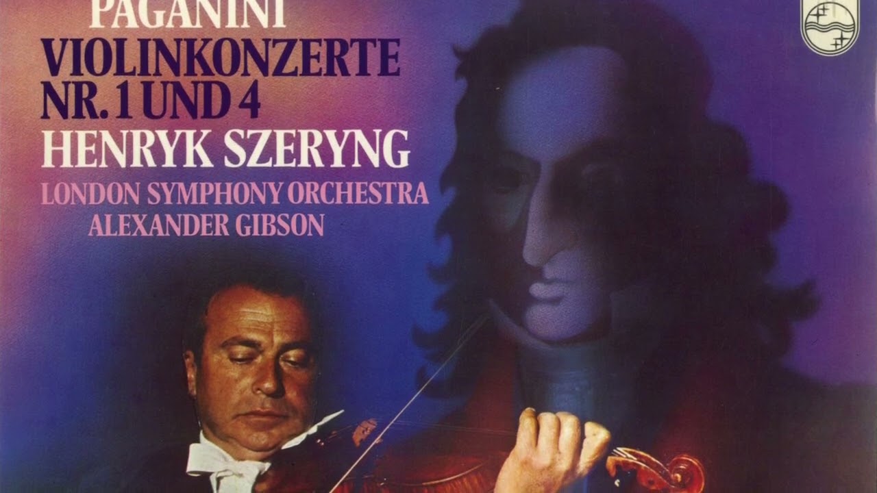 Silent Tone Record/パガニーニ:ヴァイオリン協奏曲1，4番/シェリング,ギブソン,ロンドン交響楽団 PHILIPS:9500 069/クラシックLP専門店サイレント・トーン・レコード