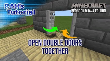 Tutorial voor het openen van dubbele deuren samen - Minecraft 1.20+ Bedrock & Java-editie