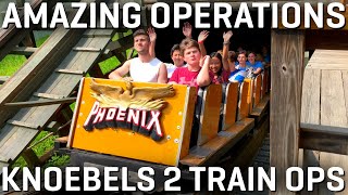 Best Amusement Park Operations - 2 Train Ops on Phoenix & Twister - Knoebels