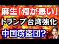 【中国猛反発】トランプ大統領が台湾と関係強化！喜ぶ麻生太郎？中国大使館の建設を阻止せよ？
