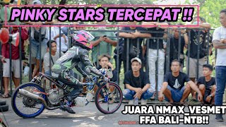 PINKY STAR FT YUDIS KURCACI BERHASIL MENJADI AYNG TERCEPAT DENGAN VESPA MATIC FFA !