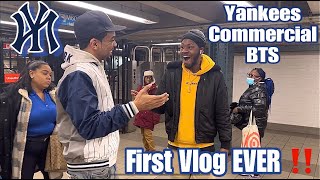 YANKEES COMMECIAL BTS  ( KID THE WIZ FIRST VLOG EVER ‼️ )