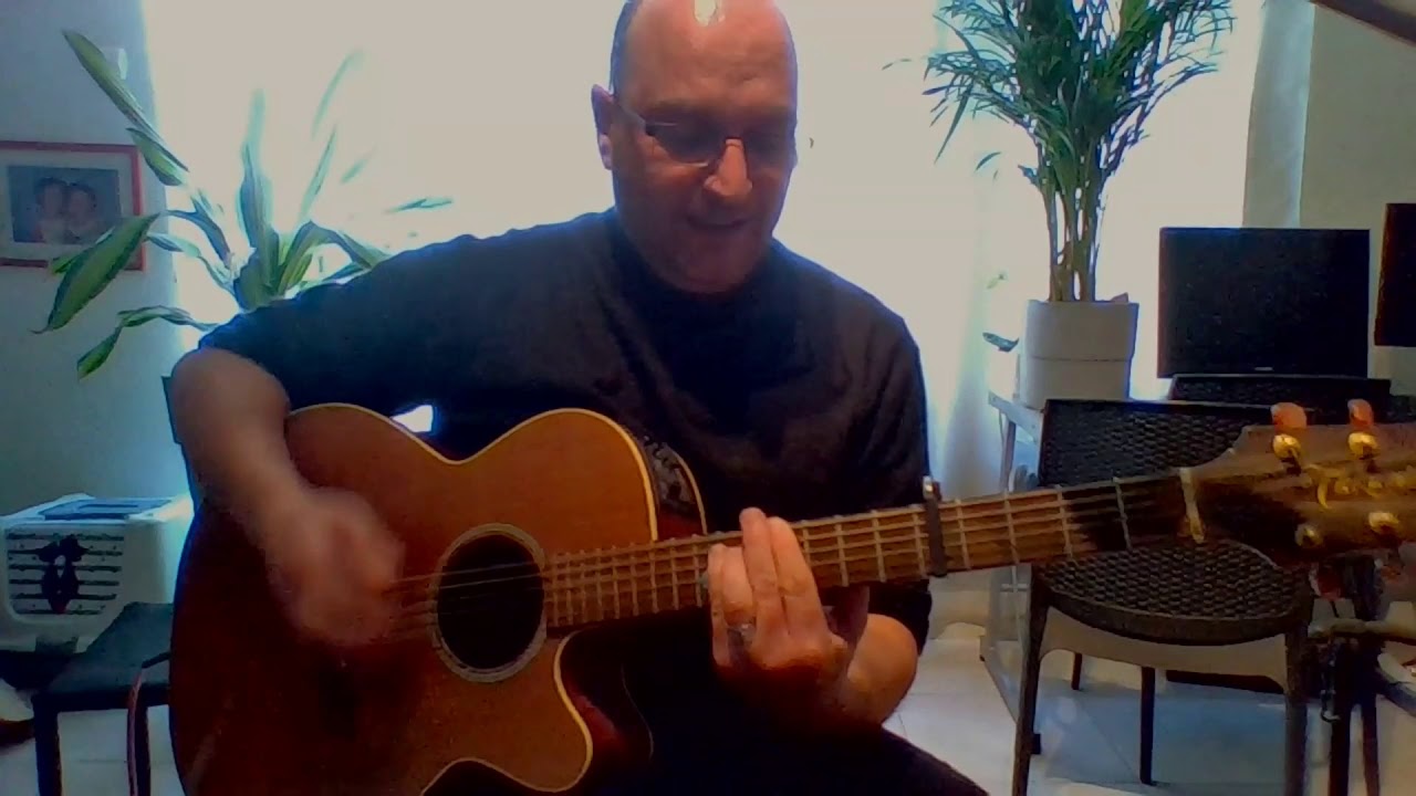 TOMBER DU CIEL (Jacques Higelin) Reprise guitare acoustique par Thierry Perret