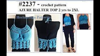 2237-AZURE halter top