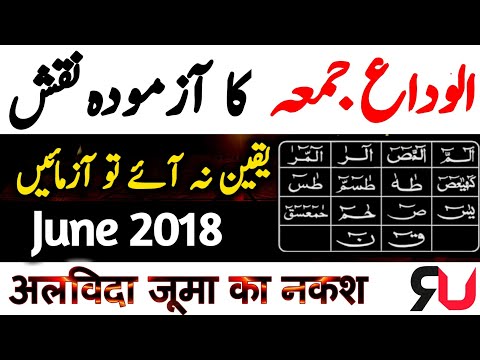 Alvida Juma Ka Naqsh 2018 | Alvida Jumma 2018 | Lohe Qurani | By Roohani Ustad