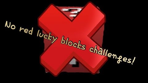 No red lucky blocks challenge in Skywars Lucky Block! {BlockMan Go}