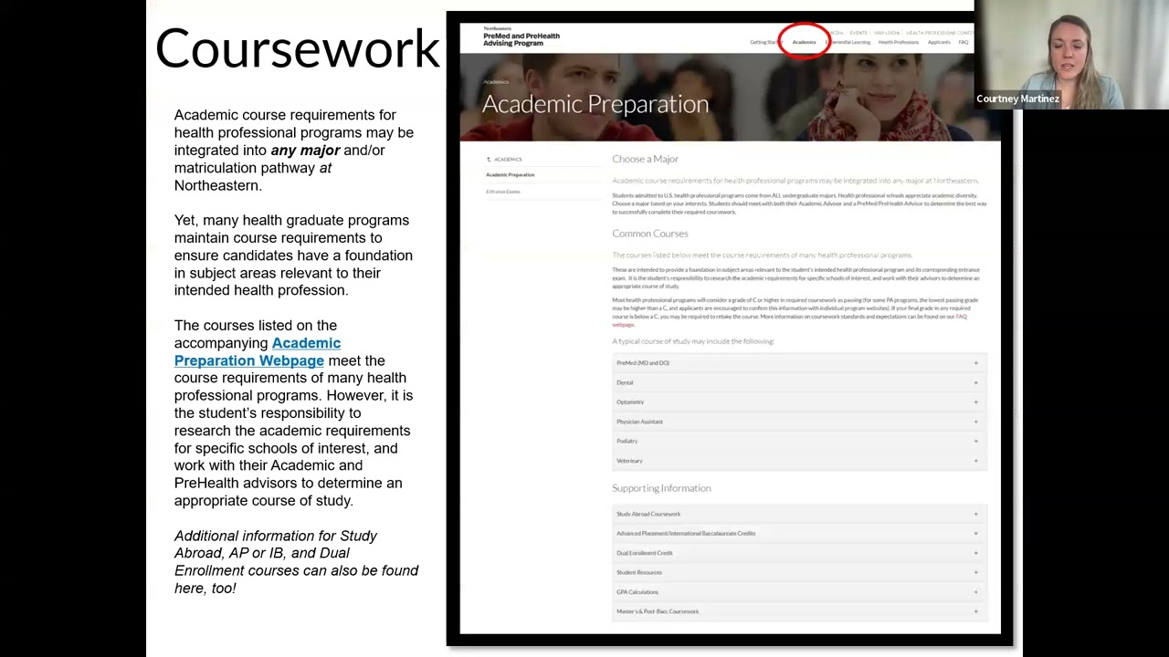 Intro to PMPH | PreMed and PreHealth Advising Program