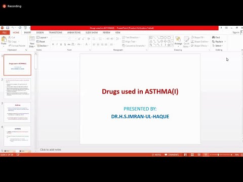 Asthma | Phharmacology