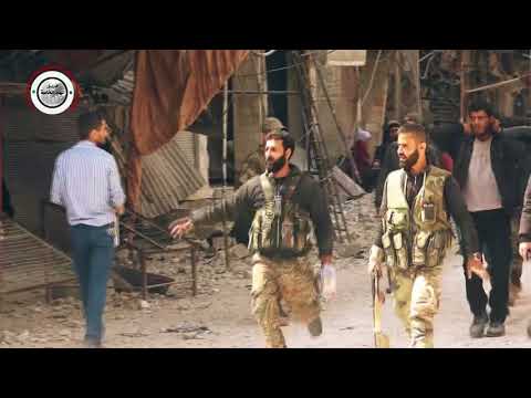 استسلام مسلحين من فيلق الرحمن للجيش السوري في كفربطنا