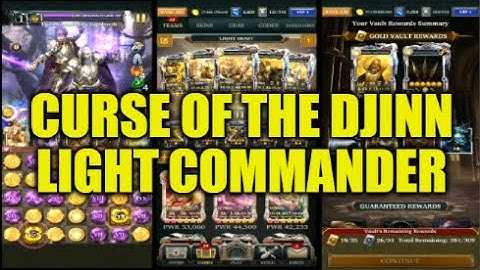 Legendary Game Of Heroes: Curse Of The Djinn Event Gameplay/Team Testing (Light Commander)
