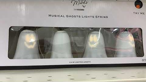 Gemmy light show ghost string light | in store demo
