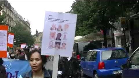 Eritrean Mass demonstration in Frankfurt against EPDJ Dictator regim  in Eritrea Part I