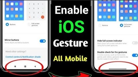 How to Enable iOS swipe Gestures in any Android Mobile !! Enable Full Screen Gestures in Android