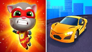 Talking Tom Hero Dash Vs Race Master 3D- Gameplay Speed Battle - Tom Vs all Bosses Gameplay screenshot 2
