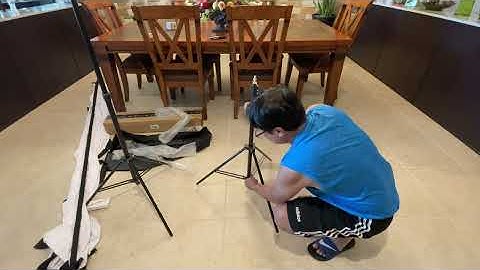 Unboxing of Projector Screen and Stand, 100inch Portable Projection Screen 16:9 4K HD Rear and Rear