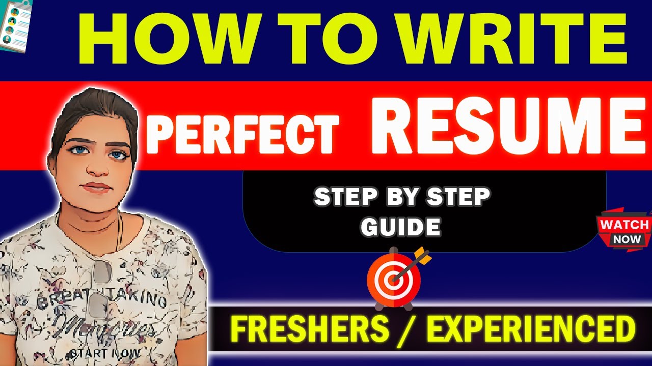 🔴 How To Write a Perfect Resume 😎 Freshers And Experienced 🔥Step By ...