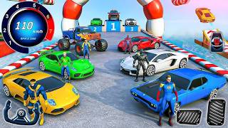Superhero Car Mega Ramp Driving Tracks - Impossible GT Car Stunts Racing 3D - Android GamePlay screenshot 3