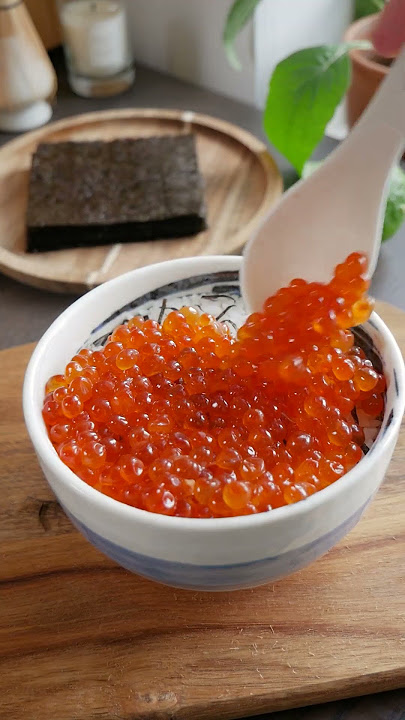 🍚 ikura don (salmon roe rice bowl) | rice thief series