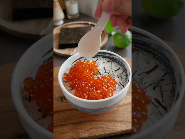 Salmon Roe Rice 🍚 ikura don (salmon roe rice bowl) | rice thief series