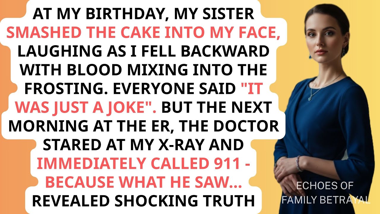 My Sister Smashed The Cake Into My Face And Laughed— But The Er Doctor Called 911 After Seeing X ray