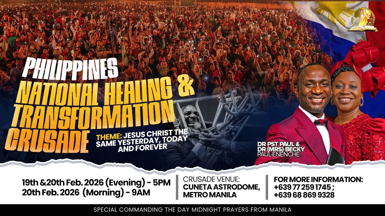 PHILIPPINES NATIONAL HEALING AND TRANSFORMATION CRUSADE DAY 2 EVENING || 20-02-2026