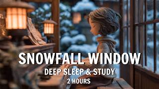 Snowfall Window Piano – Deep Sleep & Study Music | Peaceful Winter Night Ambience (2 Hours) screenshot 5