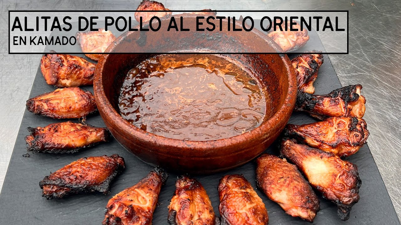 Alitas de pollo al estilo oriental en kamado | Elcaminodelfuego