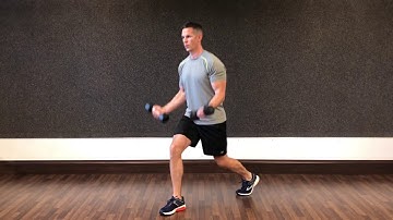 Split Squat to Bicep Curl