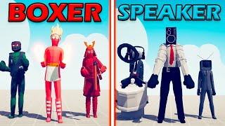 BOXER TEAM vs SPEAKERMAN TEAM - Totally Accurate Battle Simulator | TABS