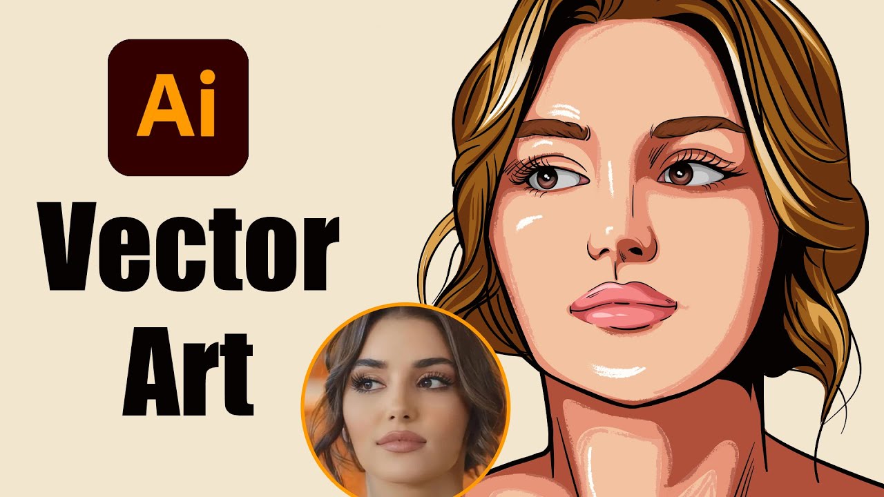 how to make vector portrait in illustrator | Hande Erçe l Vector Art ...