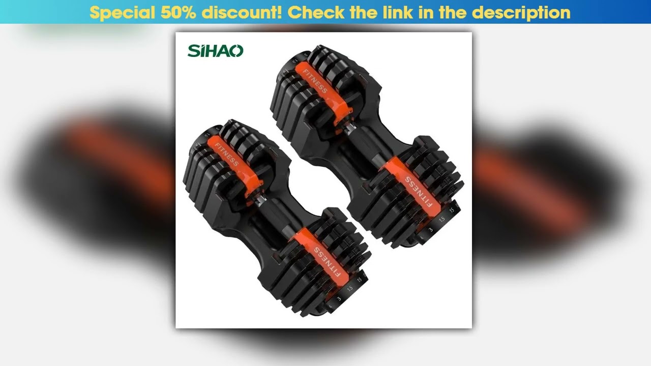 Sihao Adjustable Dumbbell 2440 KG 52590 LBS Fitness Equipment Training Arm Muscles Dumbbell Free