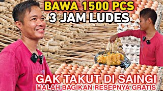 1500 PCS LUDES 3 JAM DOANG !! GAK TAKUT DI SAINGI, MALAH BAGIKAN RESEP GRATIS BUAT YANG MAU JUALAN.