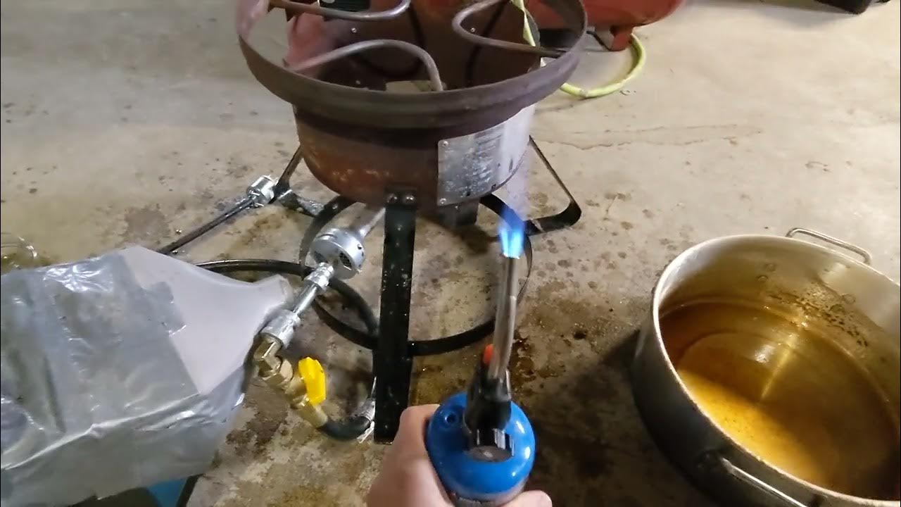 Turkey Fryer Burner Running on Natural Gas YouTube