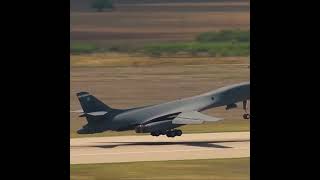 B-1 Lancer Full Power Takeoff #aviation #military #planes